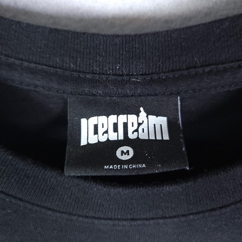 Icecream Shirt Mens Medium Black White Graphic Tee Streetwear Skatewear Logo - Picture 3 of 7