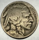 1918-P Buffalo Nickel Fine Condition Early Date 5c US Coin - 4362