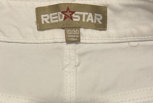 Red Star Damen Shorts Größe 10/30 Weiß Bermuda Fünf Taschen Baumwollmischung Neu! - Bild 3 von 5