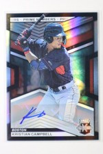 2023 Panini Elite Extra Kristian Campbell #148 Prime Numbers a Signatures /200