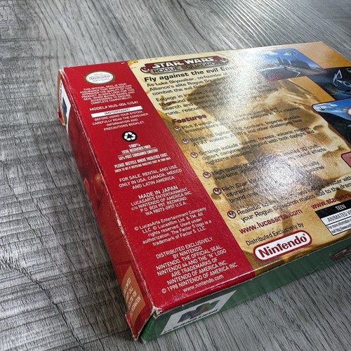 Star Wars Rogue Squadron N64 CIB Complete Box Manual Plastic Protector Tested - Picture 18 of 24