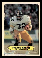 1983 Topps Stickers Franco Harris (HOF) #15 - Pittsburgh Steelers - NM+