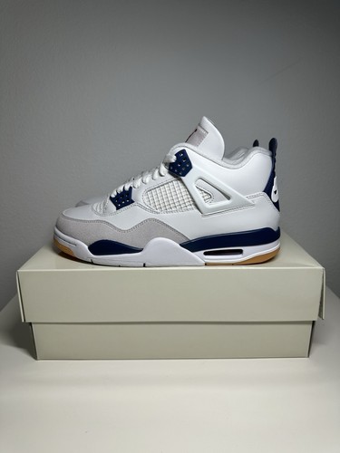 DS Neu Nike Air Jordan Retro 4 SB marineblau 2025 Größe 8,5 DR5415-100 authentisch - Bild 4 von 13