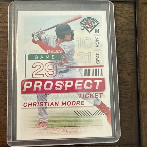 2024 Panini Prospect Edition Baseball Ticket #128 Christian Moore, Los Angeles - 第 1/2 張圖片