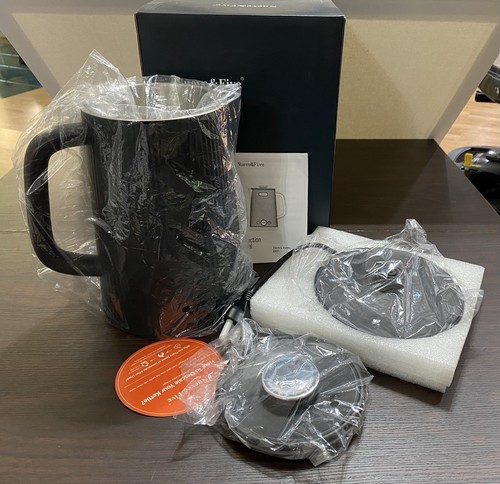 Nueve&Five Black EK01 Electric Kettle w/Temperature Display, 1.7L 304 SS 1200W - Picture 12 of 19