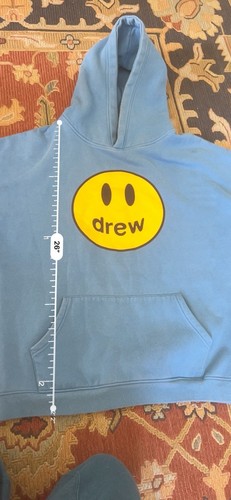 Drew House Skate Hoodie Men’s XXL Blue Thick Cotton Blend Hooded Sweatshirt - Bild 10 von 11