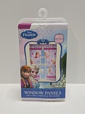 Walt Disney Frozen Kids Window Panel Drapes Set, 82 in x 63 in. Microfiber NEW
