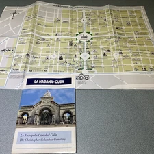 Christopher Columbus CEMETERY HABANA CUBA BOOKLET MAP 28pp ENGLISH SPANISH TEXT