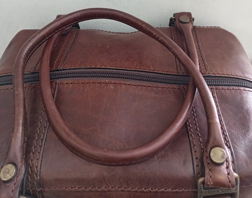 GIANNI CONTI Tan Bag Quality Italian Leather Handbag Grab Bag. - Picture 4 of 9