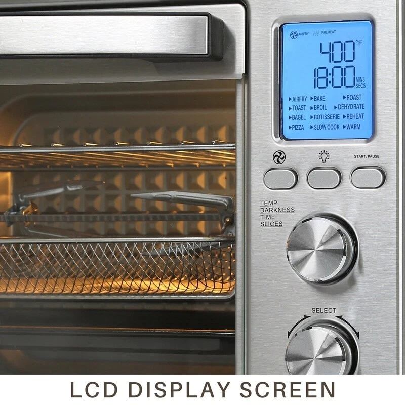 12-in-1 Digital Air Fryer Toaster Oven with Rotisserie Countertop Cooking Appliance