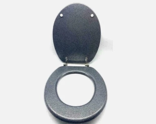 Stylish & Durable 18" MDF Glitter Coating Toilet Seat Bathroom Essential