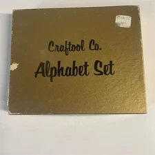 Vintage Craftool Co. Alphabet Leather Stamp Set 1/2" 