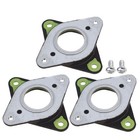 3PCS Schrittmotor Vibrationsdämpfer Antivibrationsstoßdämpfer (Schwarz Silber)