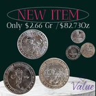 3pc  .999 Silver $7 Seven Dollar Casino Gaming Token Aladdin & Fitzgerald's