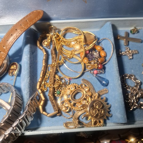 Vintage Huge Craft Lot Jewelry Box Costume Junk Scrap Lot# 143 - Picture 3 of 24