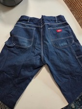 Vintage Dickies Denim Jeans work Wear Carpenter Pants 33x34