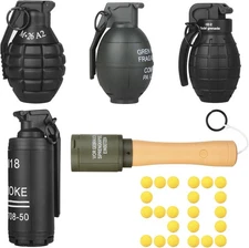 5pack,Toy-Hand Grenade for CS Battle Game,with 50 Foam Ammo 5pack, 5pack 