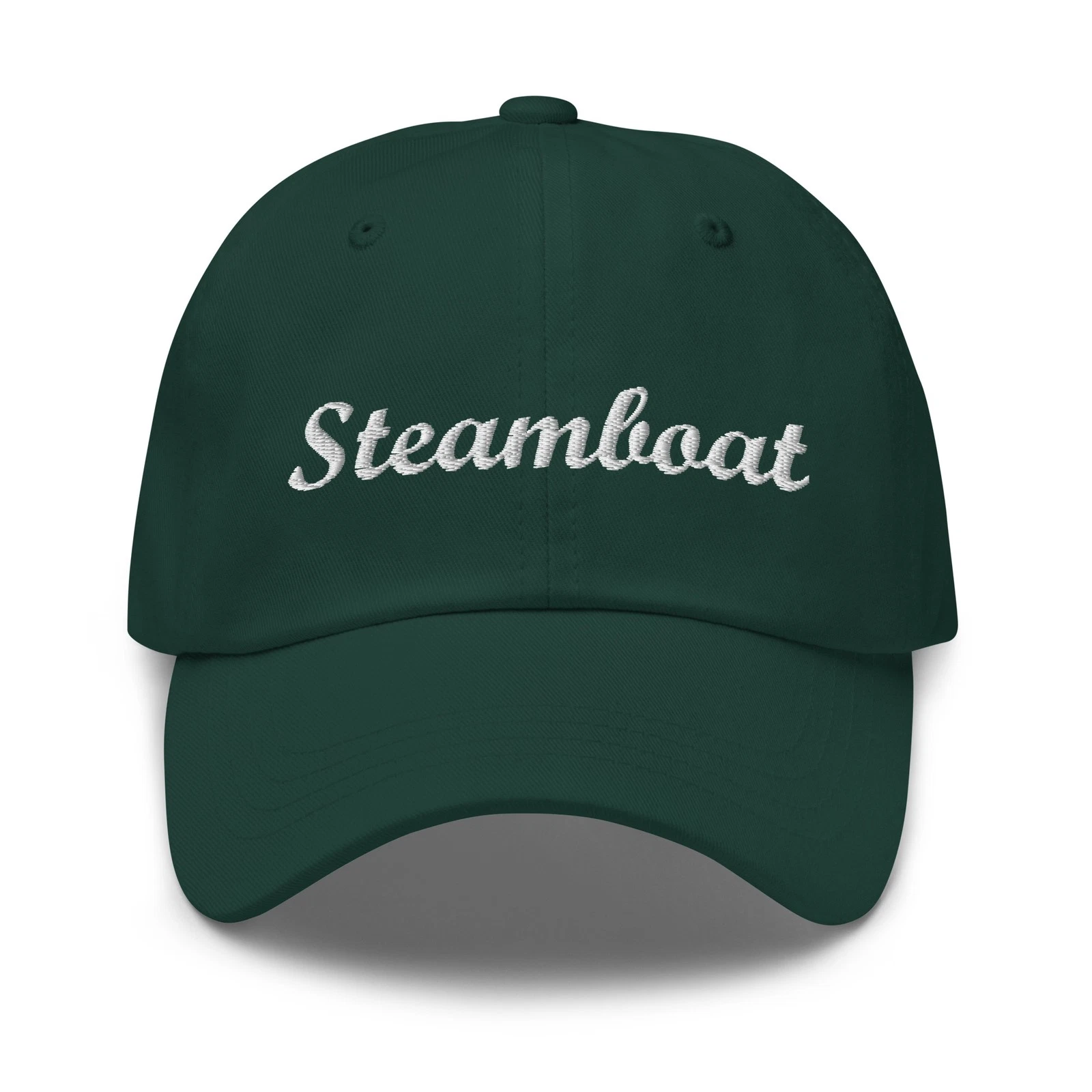 Steamboat Hat Colorado Hat White Embroidered Cap CO Dad Hat Gift