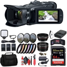 Canon VIXIA HF G70 UHD 4K Camcorder 64GB Card 2x BP828 Battery Bundle