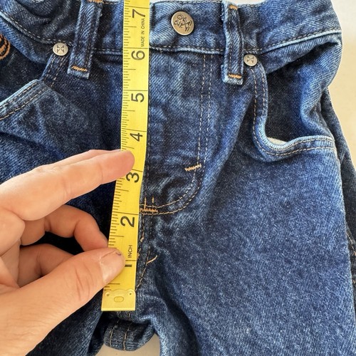 Wrangler 20X Jeans Boys Slim Size 5 Dark Denim Adjustable Cowboy Western Rodeo - Picture 10 of 11