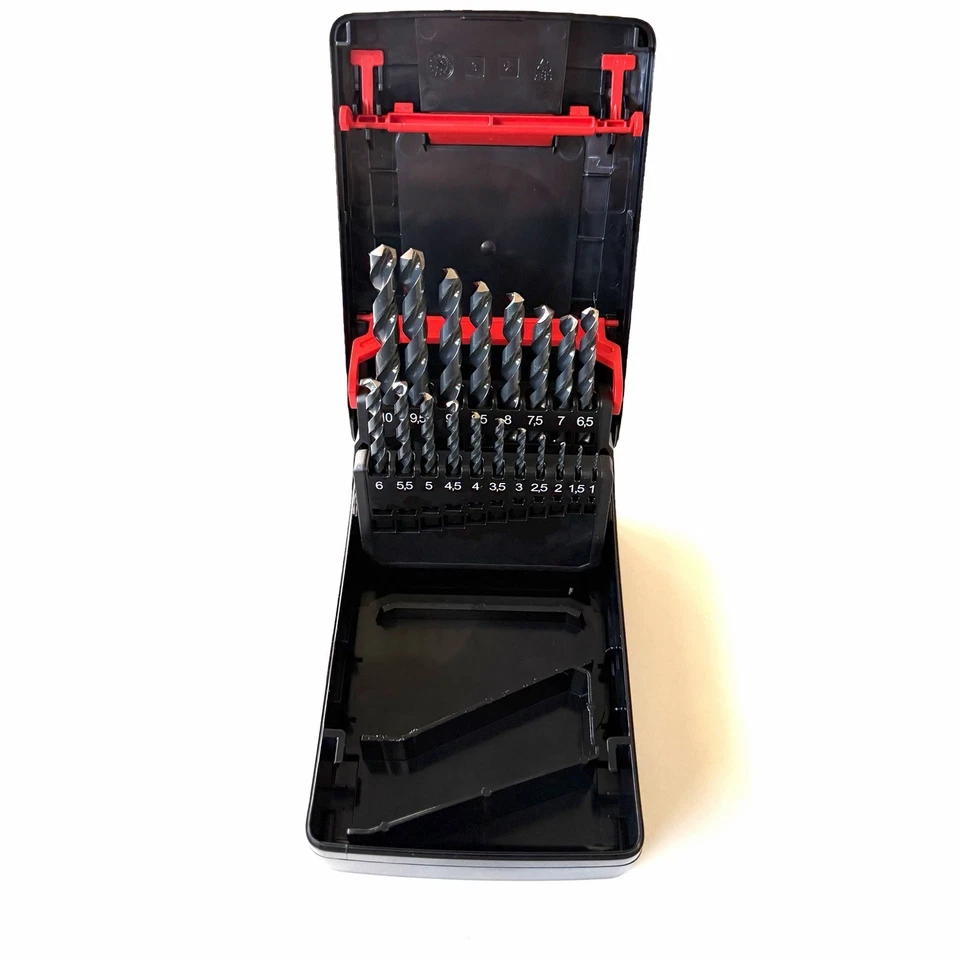 Würth Metall Bohrer Set 19tlg. 1-10 mm Abstufung in 0,5mm DIN338 HSS 130* - Bild 1 von 2