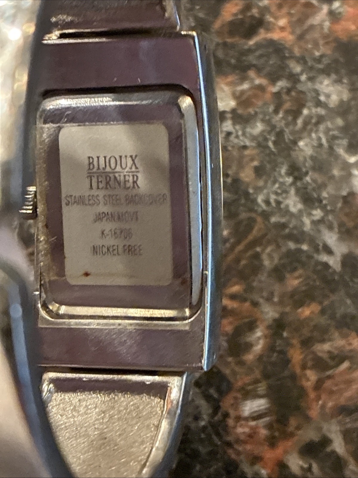 Bijoux Terner Rectangular Quartz Watch *Untested - image 9