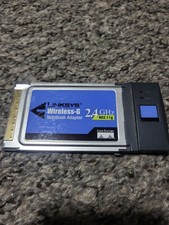 Vintage Linksys Wireless G Notebook Internet Adapter 2.4Ghz 802.11g