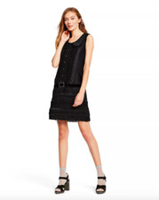 ANNA SUI for Target NWT Women's Black Belted Mini Dress- Size Small- Gossip Girl