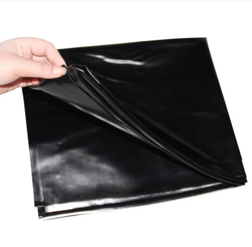 Schwarz Wetlook PVC-Stil wasserdicht Bettlaken - Bild 3 von 4