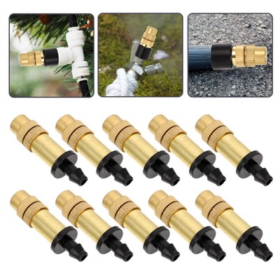 10 Pcs Atomized Copper Nozzle Mister Nozzles Garden Hose Quick Connect