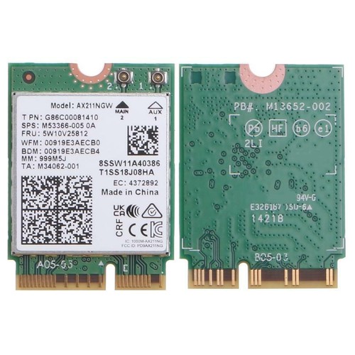 WiFi 6E Intel AX211NGW 802.11ac AX M.2 Key Bluetooth-compatible Adapter - Afbeelding 8 van 9