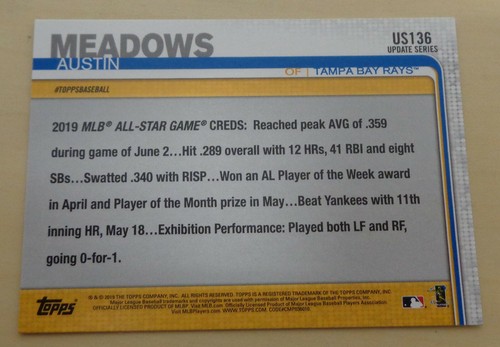 2019 Topps Update Series - SINGLES #US100 to #US147 - Picture 70 of 90