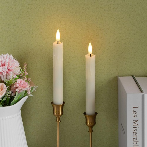 LED Flameless Taper Candle Light Battery Long Candlestick Dinner Candles Lights - Picture 27 of 28