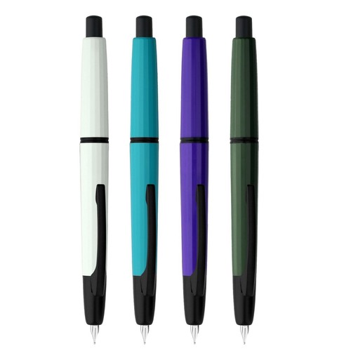 MAJOHN A2 Press Fountain Pen Retractable EF Nib Resin Writing Office Ink PenYuwZ - Picture 5 of 21