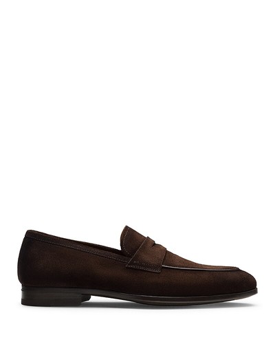 Magnanni Men's Malcolm Suede Loafers Brown EU 41 US 8