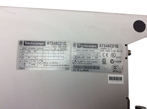 ATS48C21Q - TELEMECANIQUE Démarreur-ralentisseur progréssif NEUF - Imagen 3 de 3