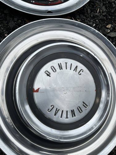 1958 58 Pontiac Hubcap Rim Wheel Cover Hub Cap 14" OEM USED SET 4 - Picture 8 of 12