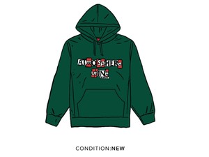 dark green supreme hoodie