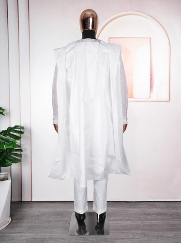 Südafrikanische traditionelle Kleidung formelle Outfits Hemd Hose Robe Anzug afrikanisch - Bild 11 von 15