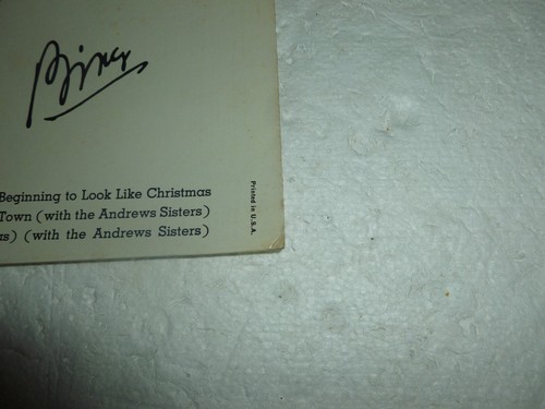 BING CROSBY "MERRY CHRISTMAS" (MCA RECORDS, 1980, LP ALBUM, EX/EX) - Picture 9 of 11