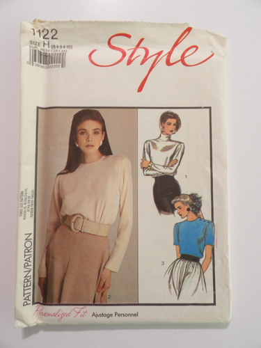 Style 1122 Misses' Set of Pullover Blouses Size 6-8-10 Uncut Sewing Pattern - Picture 1 of 3