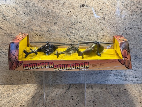Vintage 1986 Ertl Die Cast Metal Chopper Squadron w/ Black Widow #1086 - Picture 3 of 7