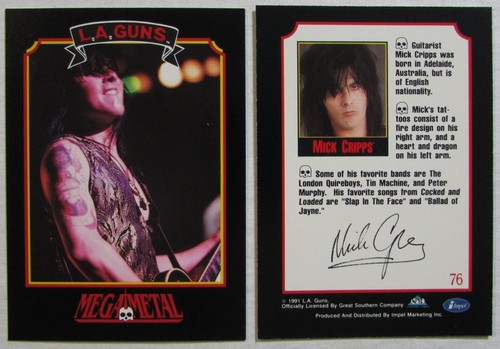 Mega Metal 1991 trading cards - sold singly - you pick - Picture 66 of 124