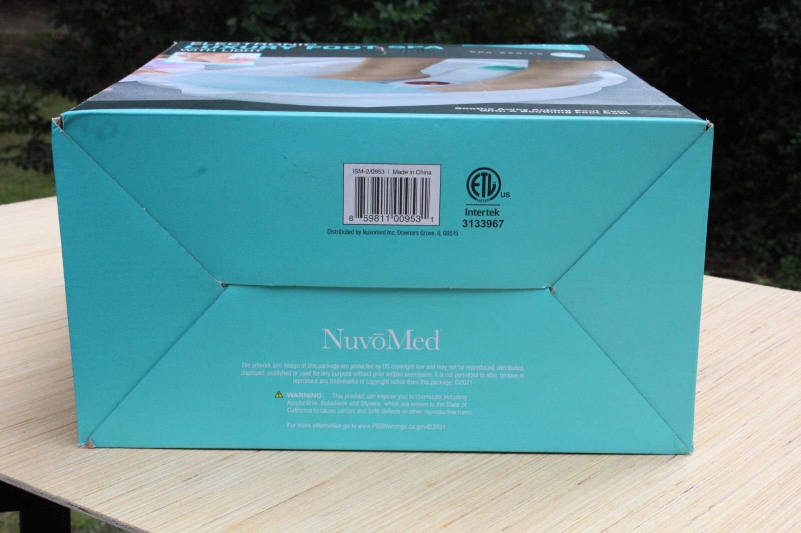Nuvo Med Electronic Luxury Foot Bath / Spa with Light New