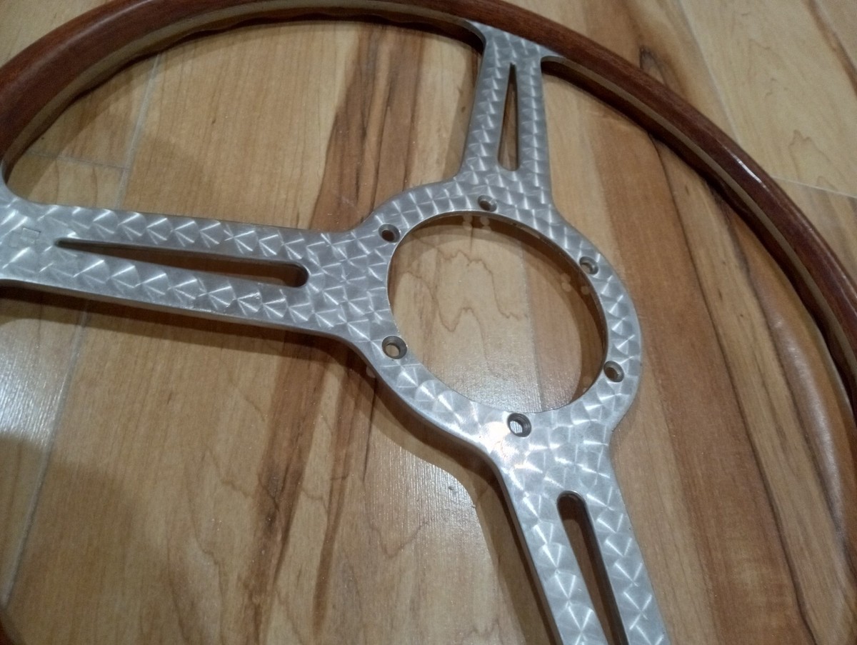 トップス k8.0 les leston Orginal Vintage Les Leston Flat Steering Wheel - Wood and