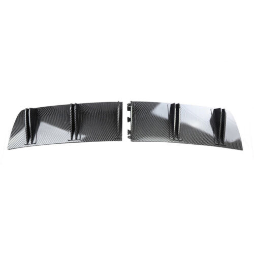 For Acura TL Rear Bumper Diffuser Carbon Fiber Shark Fins Spoiler Splitter Lip - Picture 8 of 15