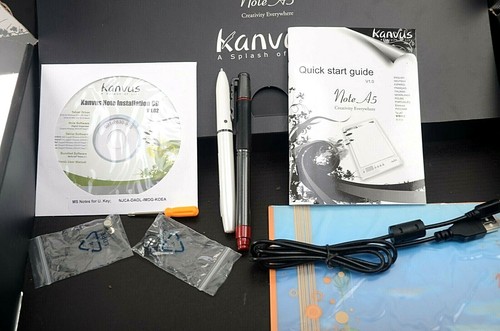 Kanvus Grafiktablett Note A5 Digitaler Notizblock mit Zubehör  - Bild 8 von 12