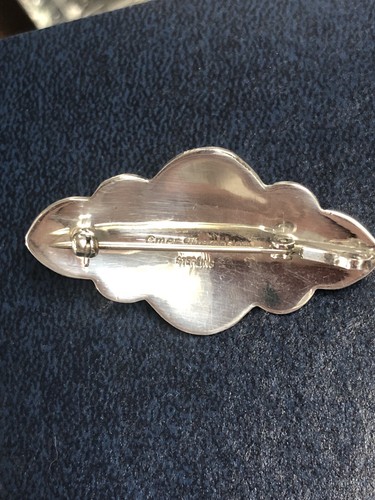 Emer Thompson Sterling Silver & Amethyst Brooch OR Pin Pendant Navajo .925 - Picture 4 of 12