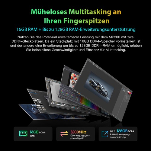 Blackview MP200 Mini PC Windows 11 Pro 16GB+1TB WIFI6 BT5.2 8 Cores 12 Threads - Bild 10 von 14