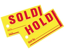 CAR DEALER 250 TAGS -SOLD/HOLD Versa-tag